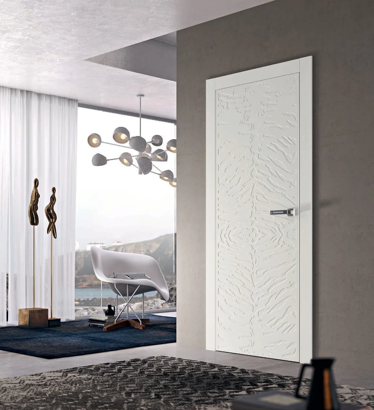 Pail Porte Animalier: Textura decorativa en bajorrelieve