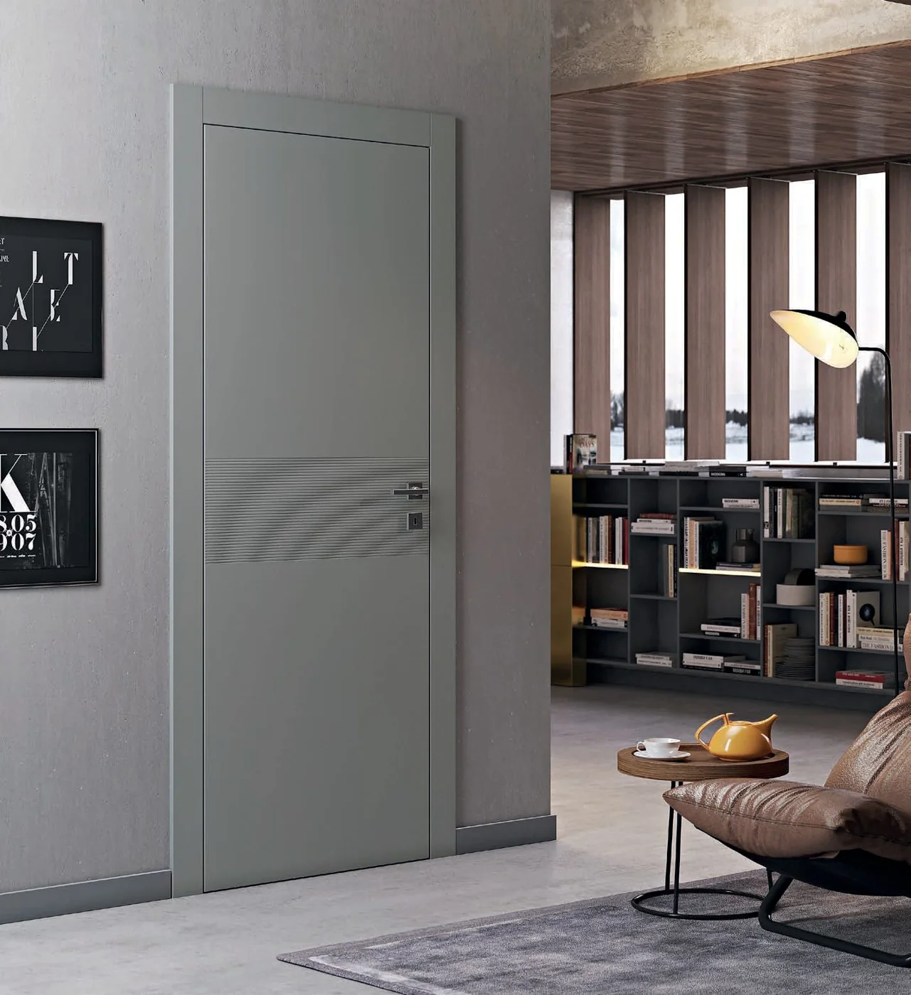 Pail Porte Riga: Puertas de líneas geométricas