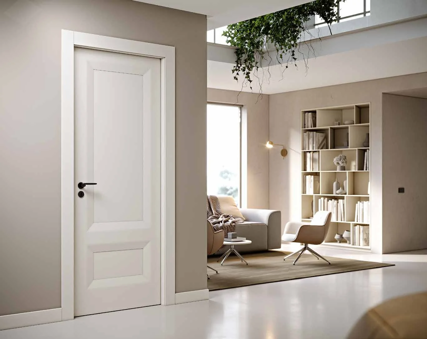 Pail Porte Vibrato: Puerta lacada con relieve