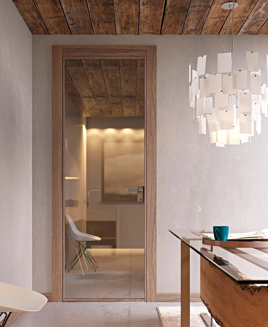 Pail Porte Puertas de vidrio: Luz entre estancias